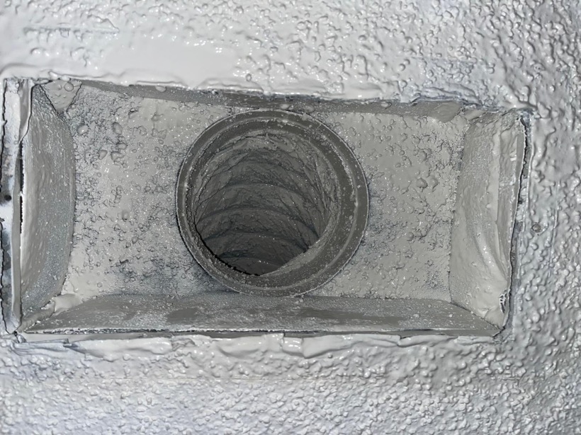 Air duct register clean after SunDuct cleaning