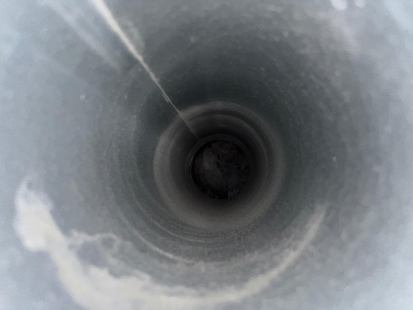 Clean air duct interior after SunDuct cleaning